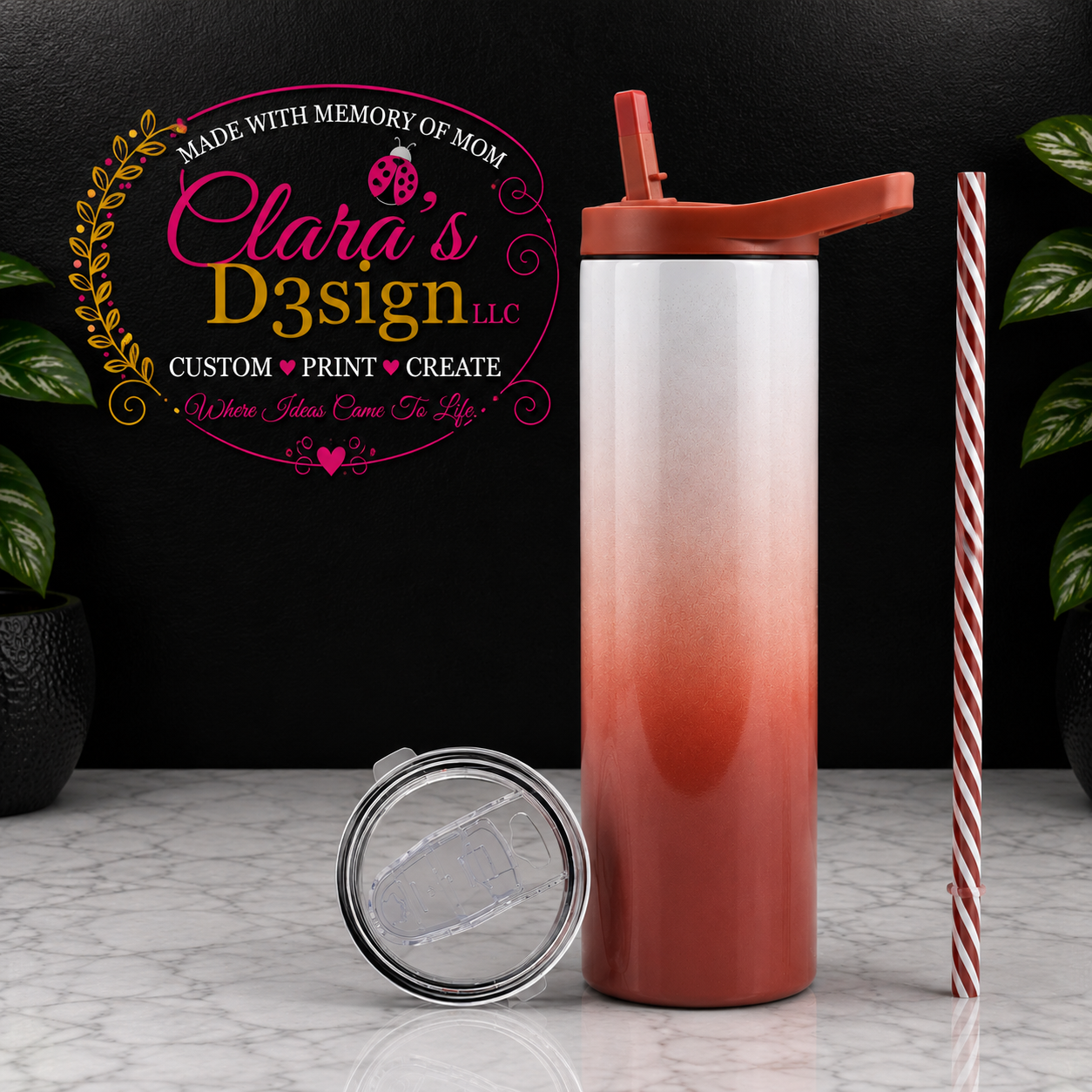 20oz Duo Ombre Skinny Tumbler