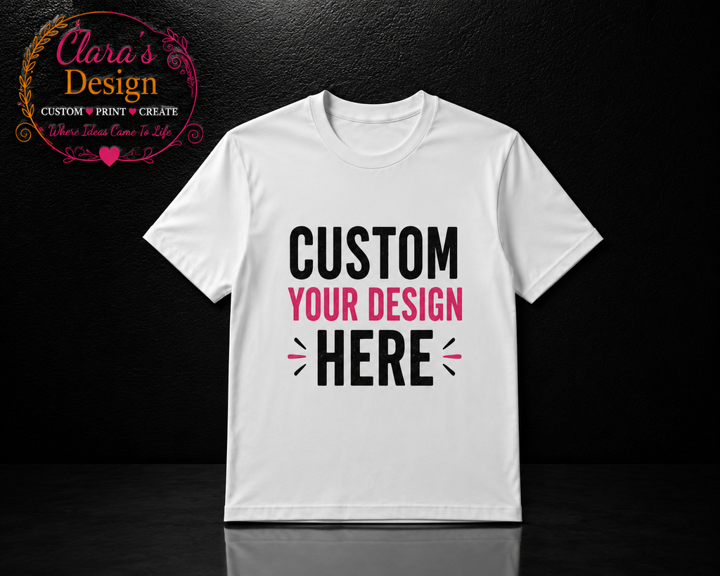 Custom white Sublimation T-Shirt