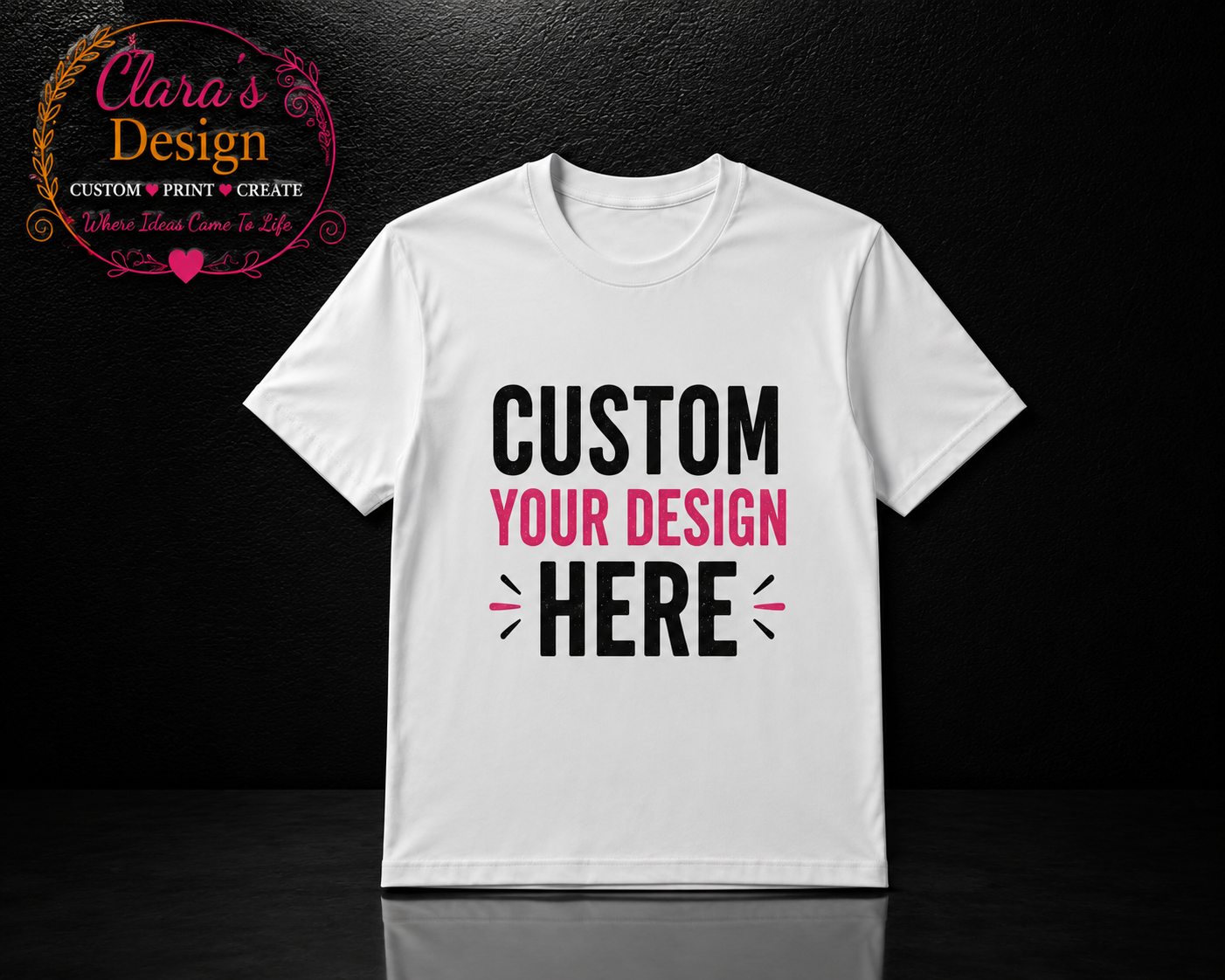 Custom white Sublimation T-Shirt
