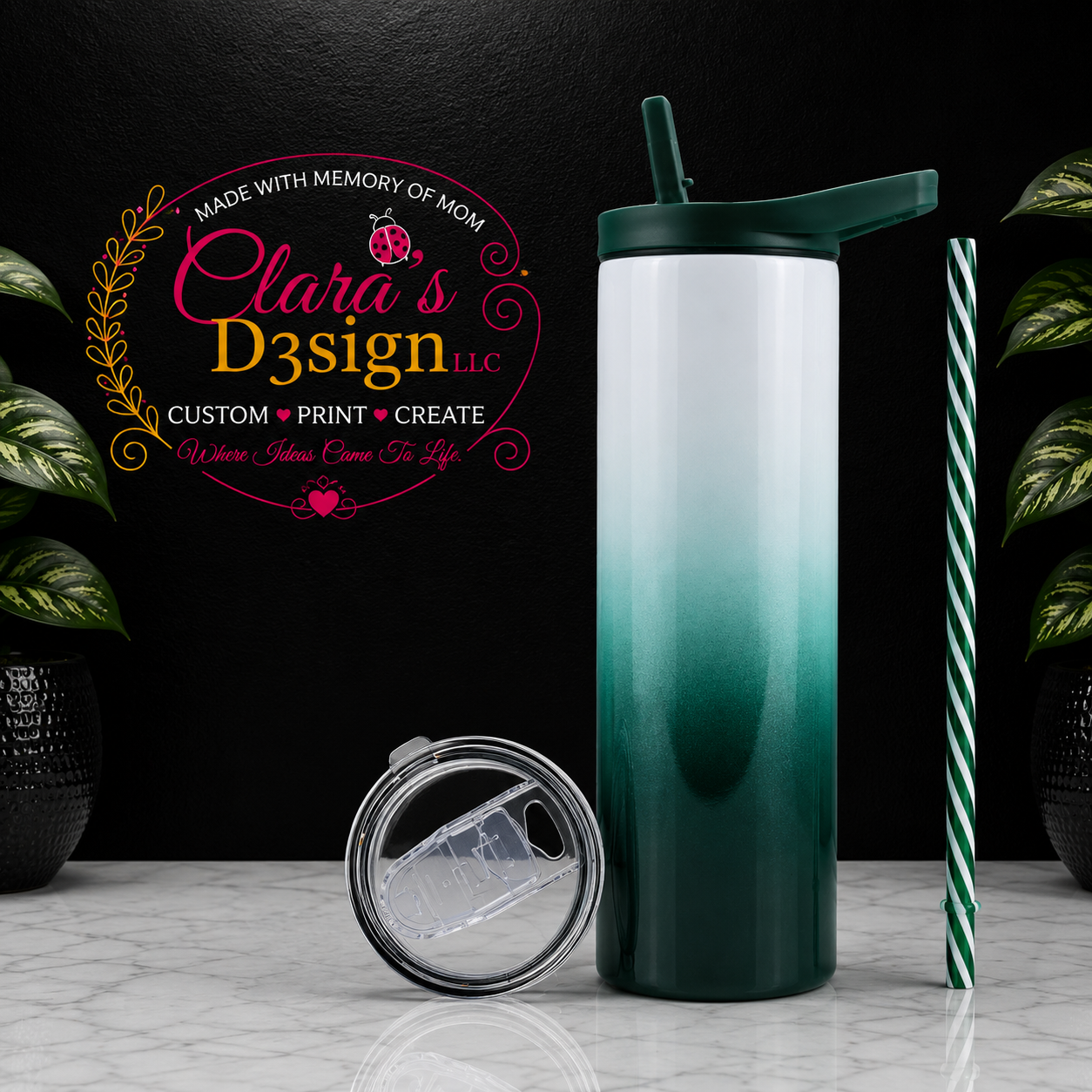 20oz Duo Ombre Skinny Tumbler