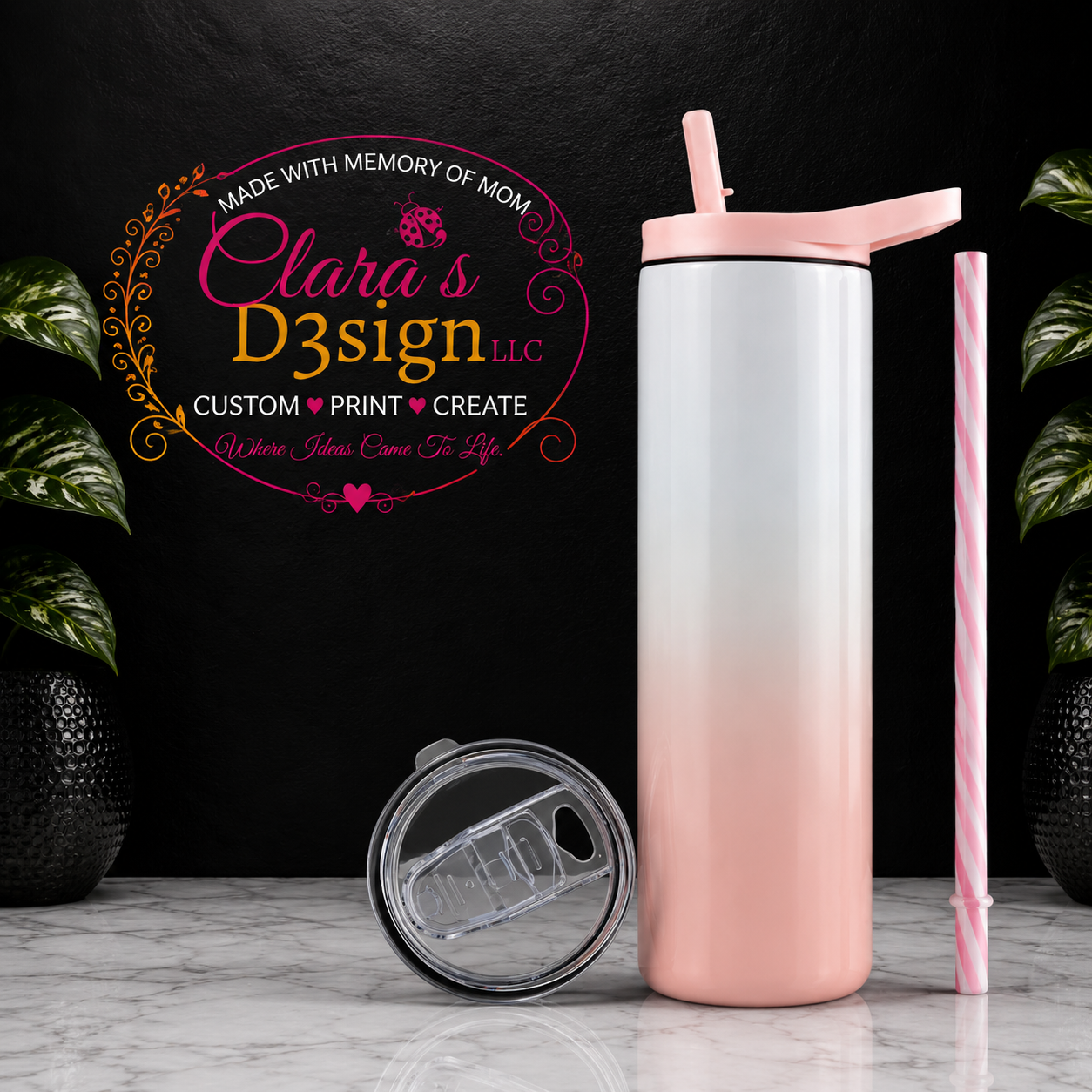 20oz Duo Ombre Skinny Tumbler