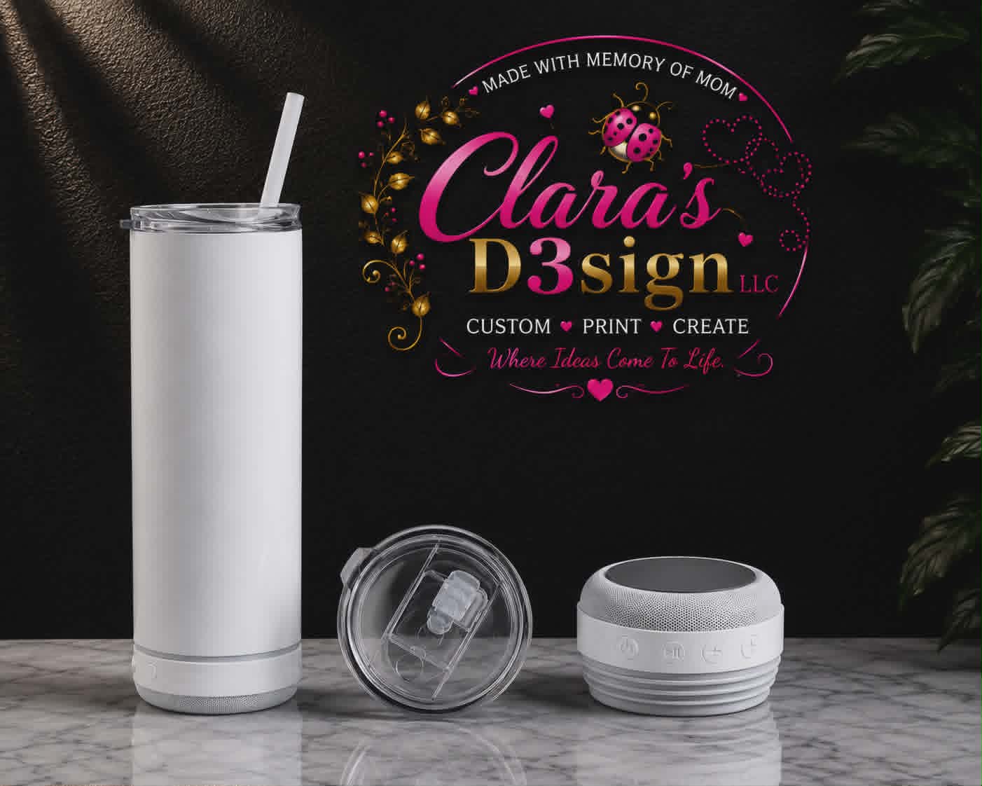 20oz Wireless Speaker Tumbler