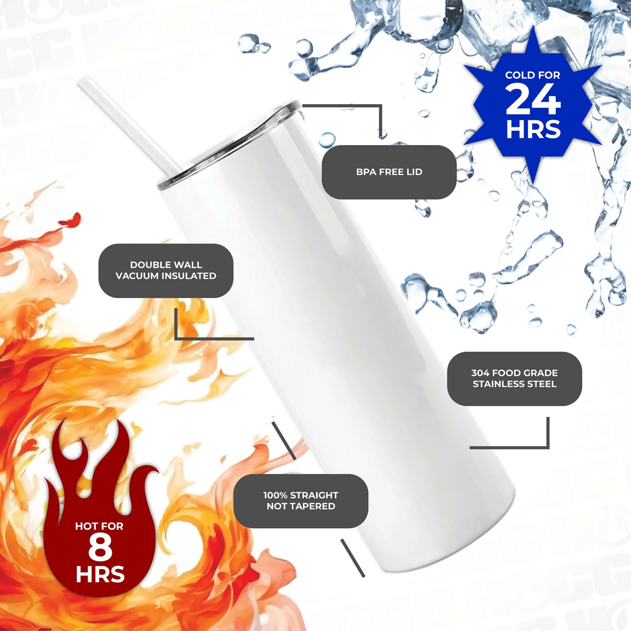30oz Custom Skinny Tumbler