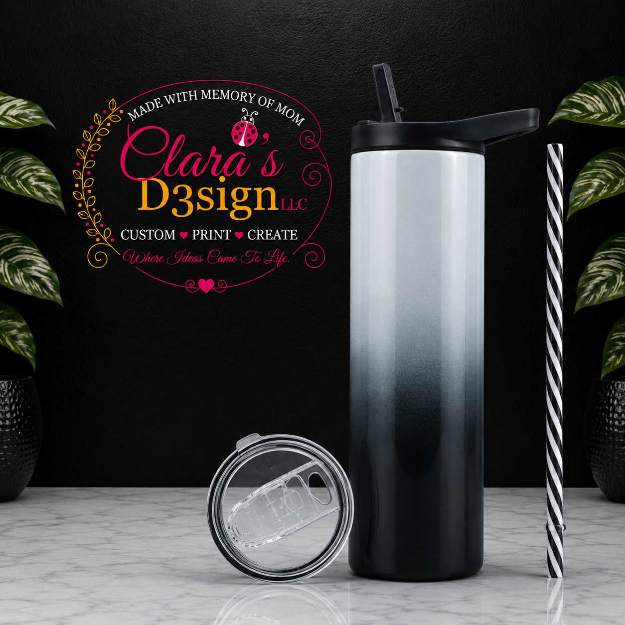 20oz Duo Ombre Skinny Tumbler