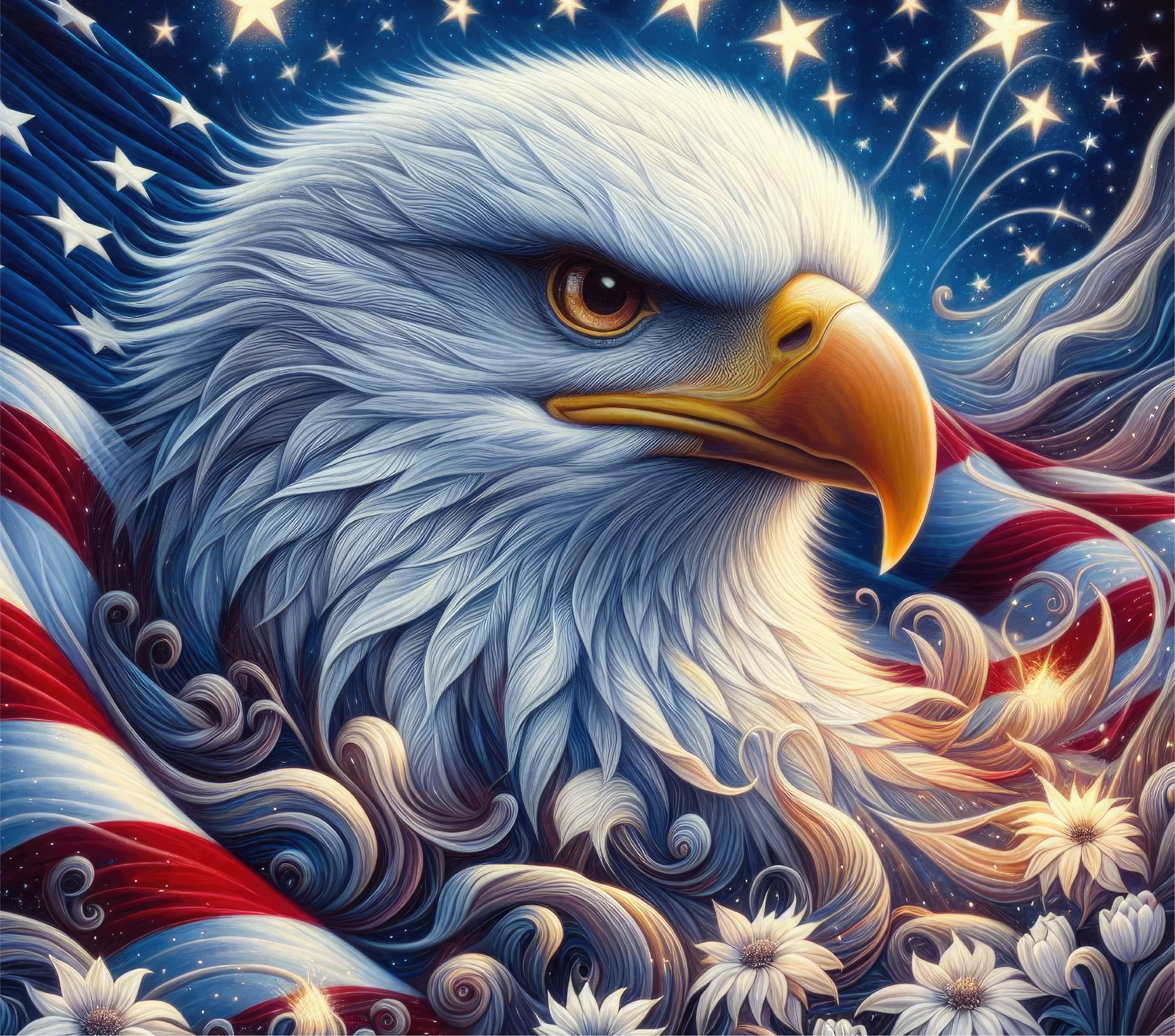 Patriotic Eagle 4th of July 20oz Tumbler