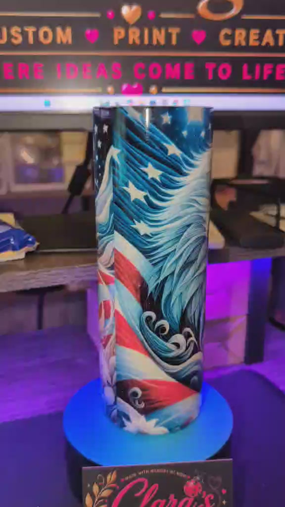 Patriotic Eagle 4th of July 20oz Tumbler